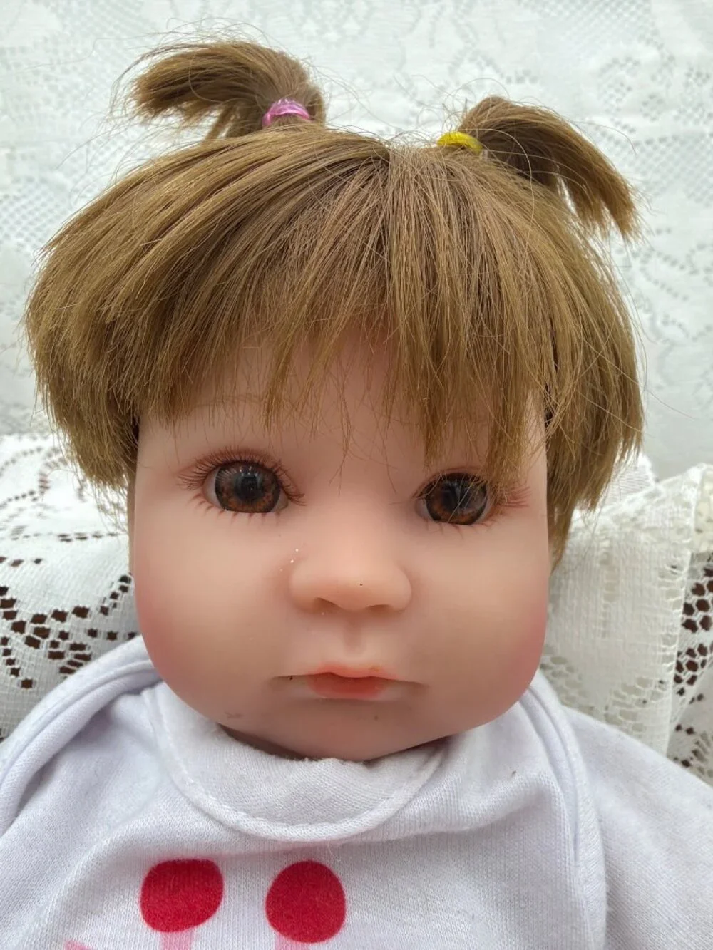 Reborn Baby Doll Giraffe Shirt Pink Polka Dot Pants Realistic Body 18